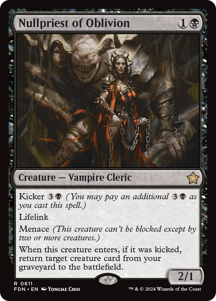 Nullpriest of Oblivion [Foundations] | Jomio and Rueliete's Cards and Comics