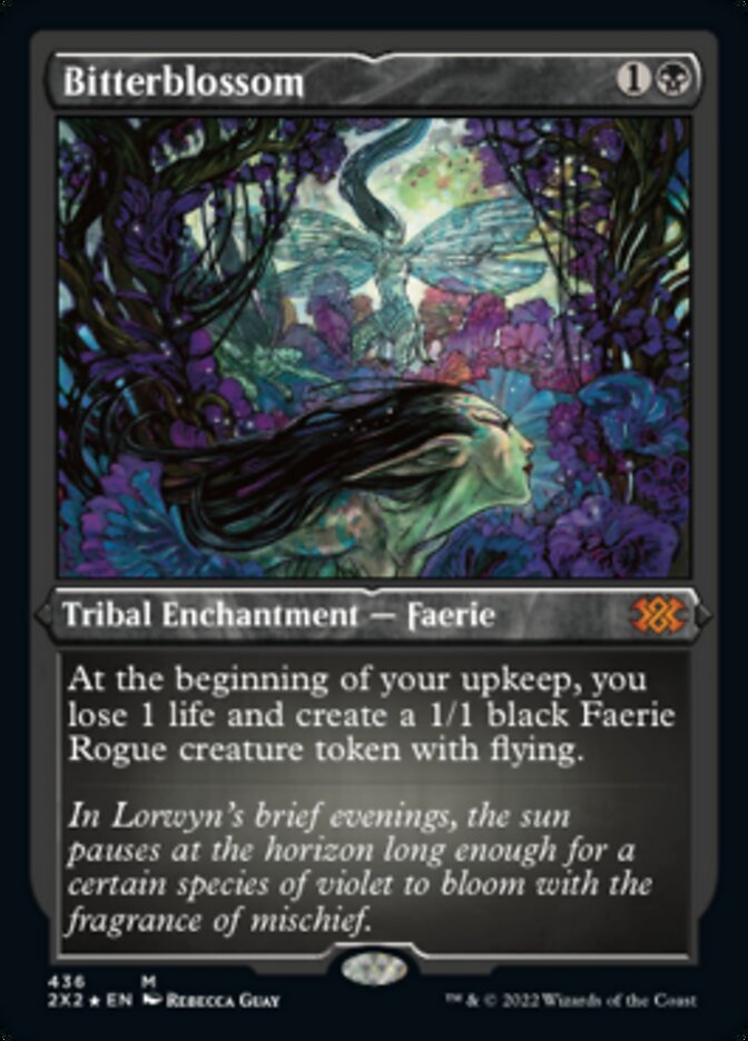 Bitterblossom (Foil Etched) [Double Masters 2022] | Jomio and Rueliete's Cards and Comics