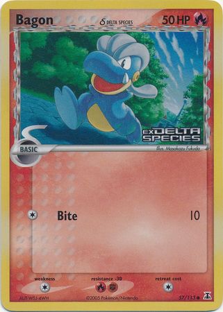 Bagon (57/113) (Delta Species) (Stamped) [EX: Delta Species] | Jomio and Rueliete's Cards and Comics