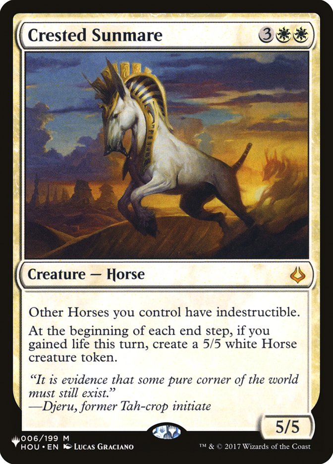 Crested Sunmare [The List] | Jomio and Rueliete's Cards and Comics