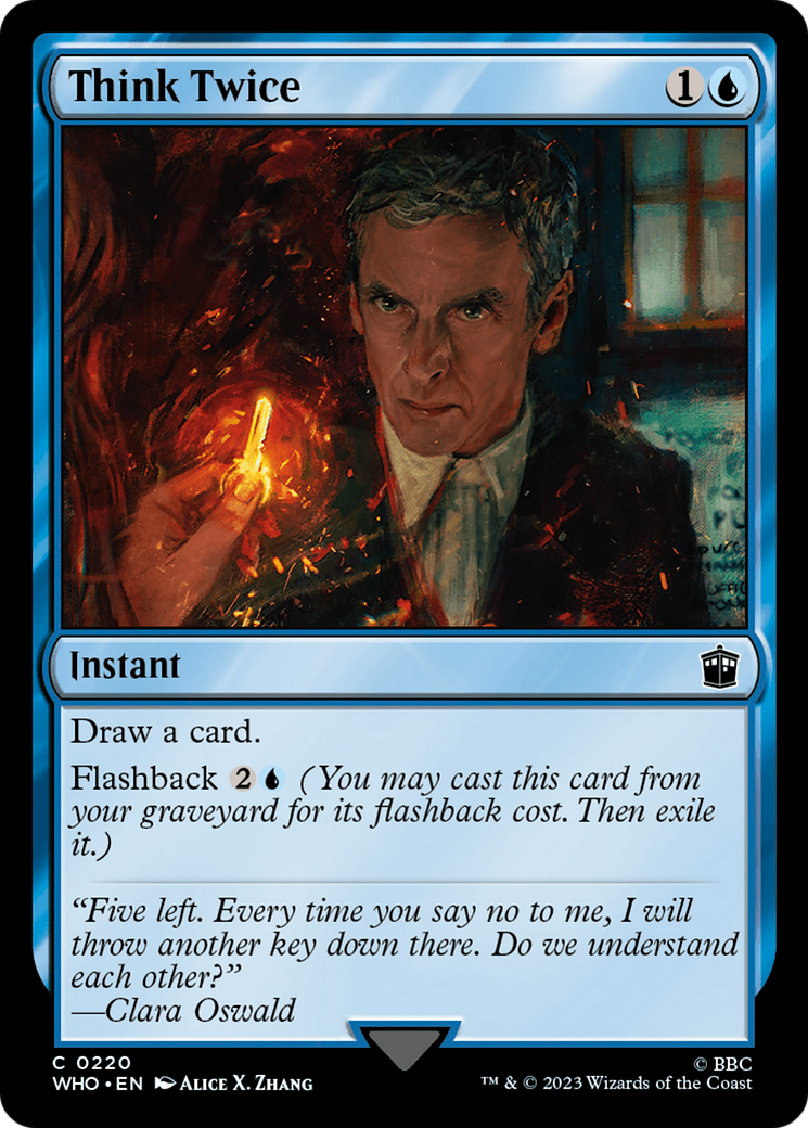 Think Twice [Doctor Who] | Jomio and Rueliete's Cards and Comics
