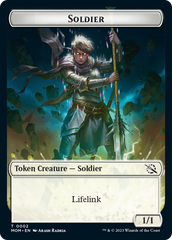 Soldier // Knight Double-Sided Token [March of the Machine Tokens] | Jomio and Rueliete's Cards and Comics