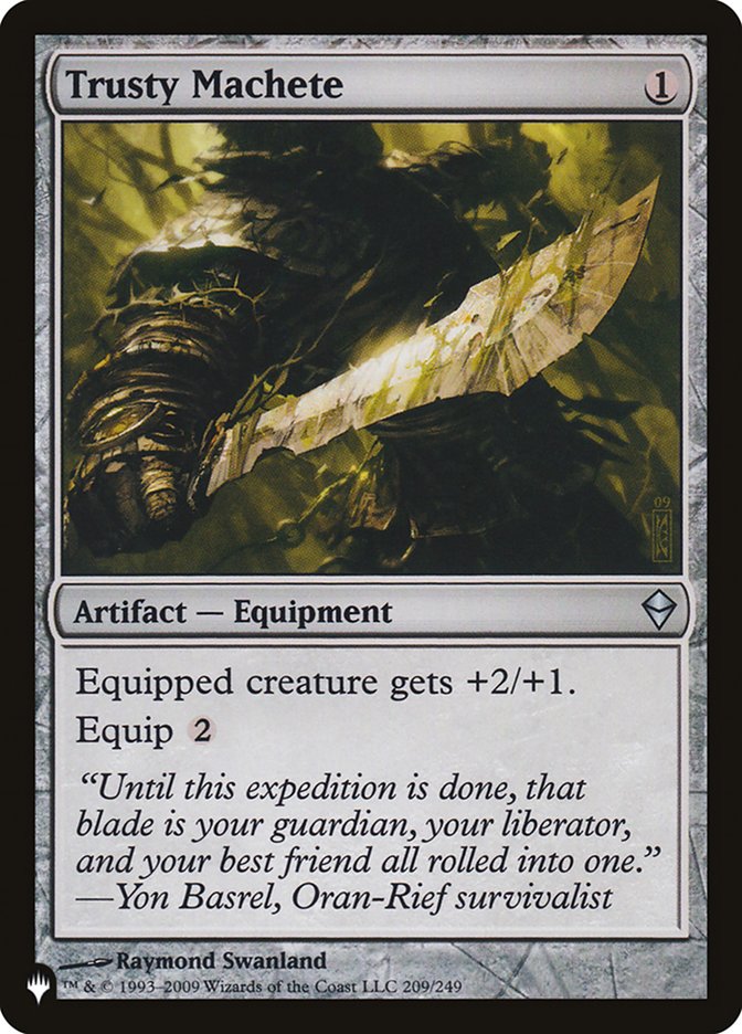 Trusty Machete [The List] | Jomio and Rueliete's Cards and Comics