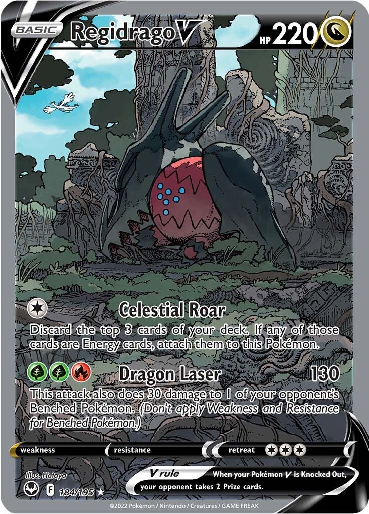 Regidrago V (184/195) [Sword & Shield: Silver Tempest] | Jomio and Rueliete's Cards and Comics