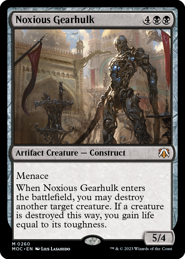 Noxious Gearhulk [March of the Machine Commander] | Jomio and Rueliete's Cards and Comics