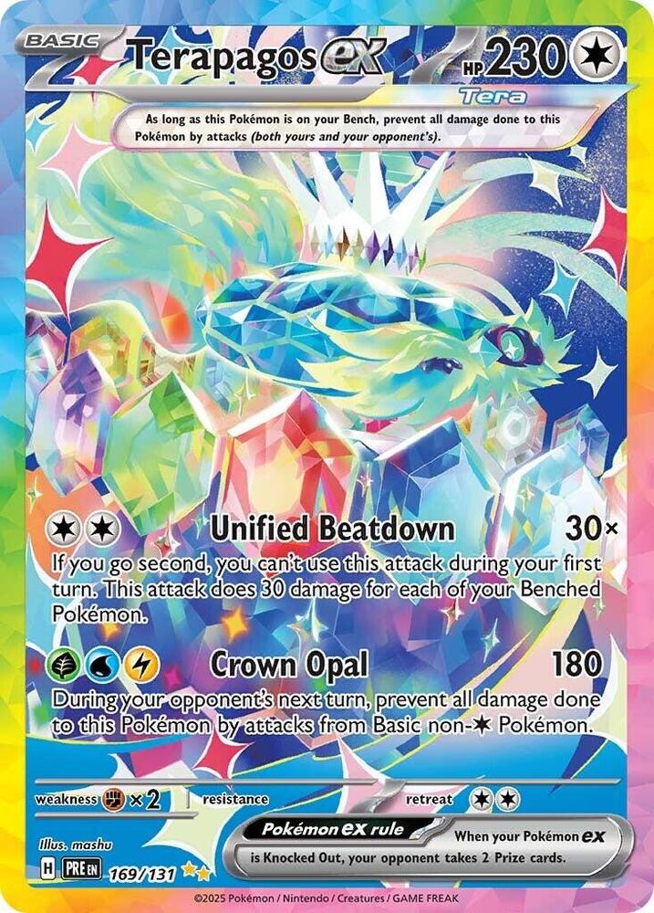 Terapagos ex (169/131) [Scarlet & Violet: Prismatic Evolutions] | Jomio and Rueliete's Cards and Comics