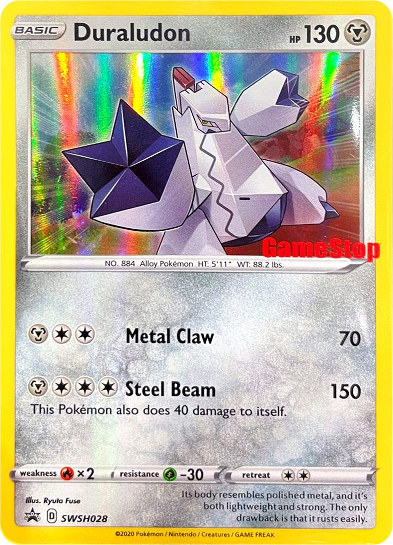 Duraludon (SWSH028) (GameStop Exclusive) [Sword & Shield: Black Star Promos] | Jomio and Rueliete's Cards and Comics