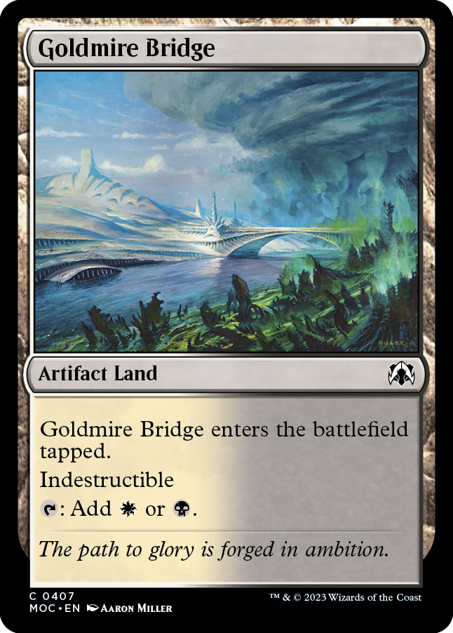 Goldmire Bridge [March of the Machine Commander] | Jomio and Rueliete's Cards and Comics