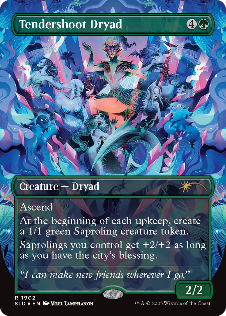 Tendershoot Dryad (Double Rainbow Foil) [Secret Lair Drop Series] | Jomio and Rueliete's Cards and Comics