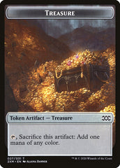 Angel // Treasure Double-Sided Token [Double Masters Tokens] | Jomio and Rueliete's Cards and Comics