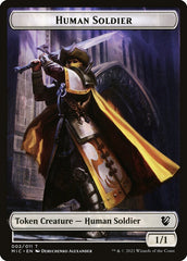 Germ // Human Soldier Double-Sided Token [Double Masters Tokens] | Jomio and Rueliete's Cards and Comics