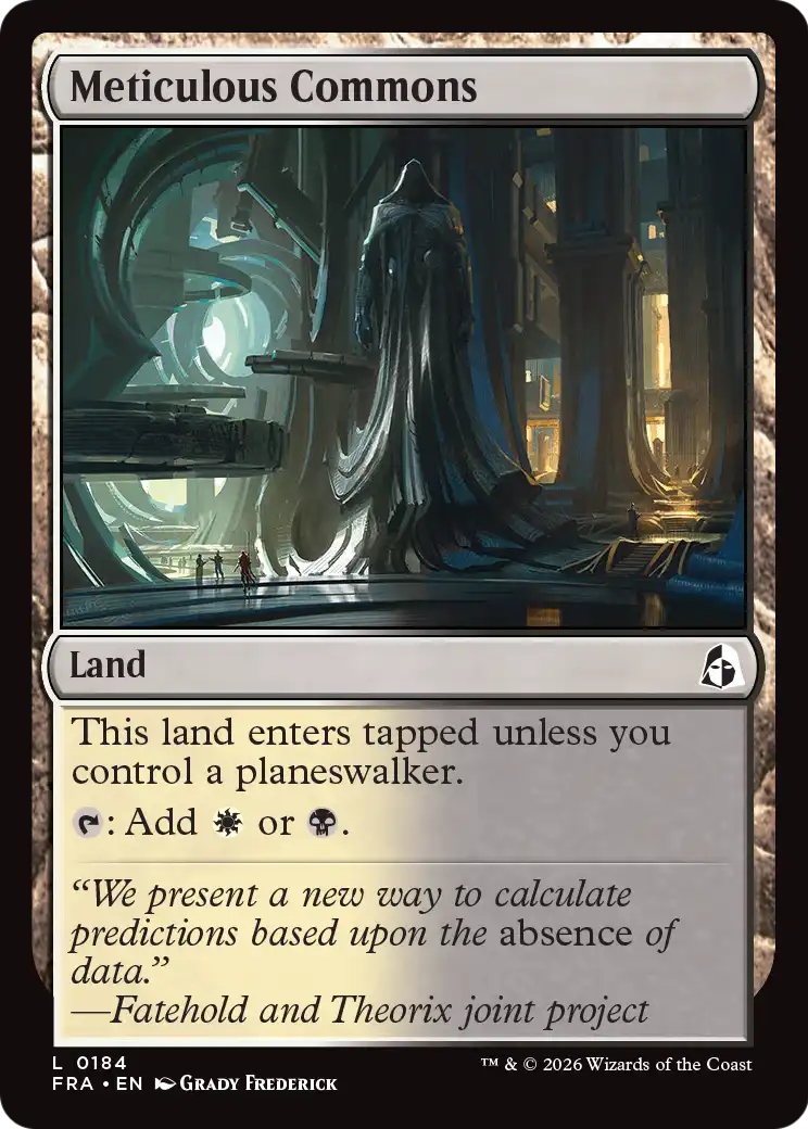 Meticulous Commons [Reality Fracture] | Jomio and Rueliete's Cards and Comics