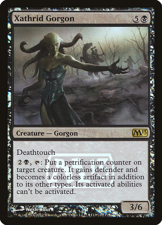 Xathrid Gorgon [Magic 2013 Prerelease Promos] | Jomio and Rueliete's Cards and Comics