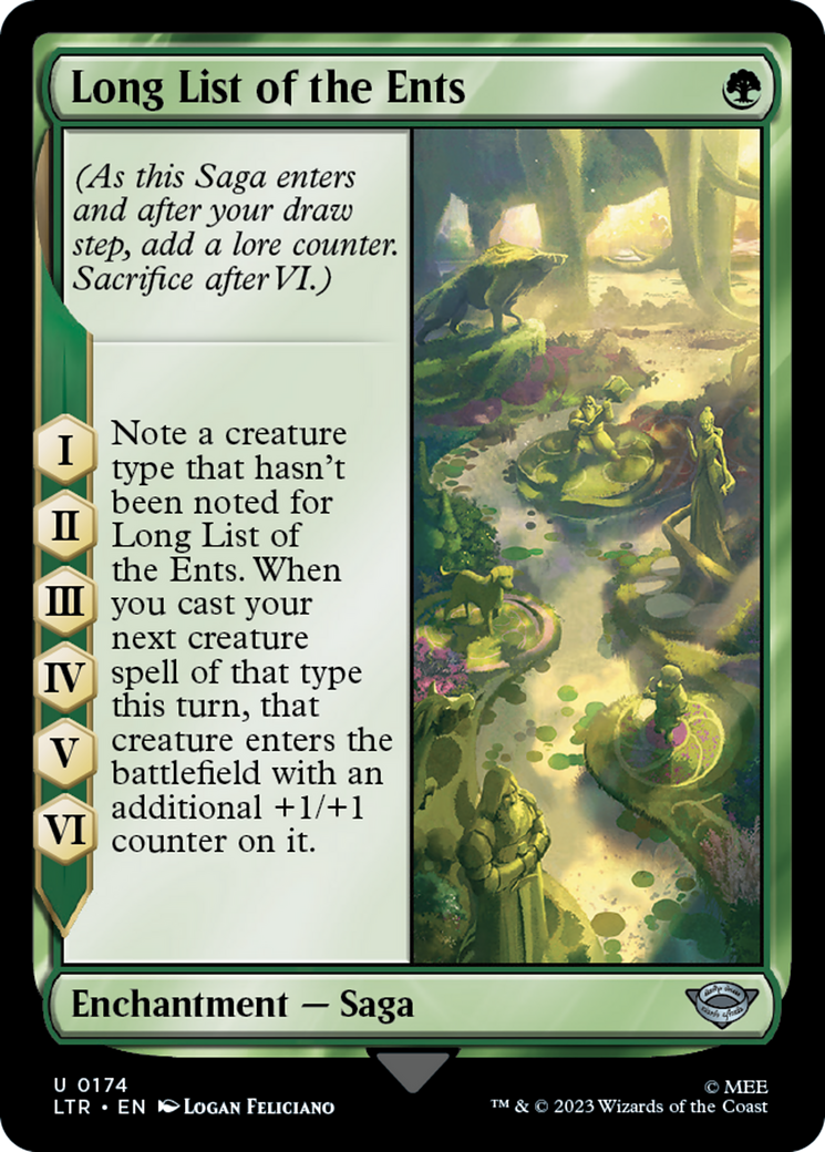Long List of the Ents [The Lord of the Rings: Tales of Middle-Earth] | Jomio and Rueliete's Cards and Comics