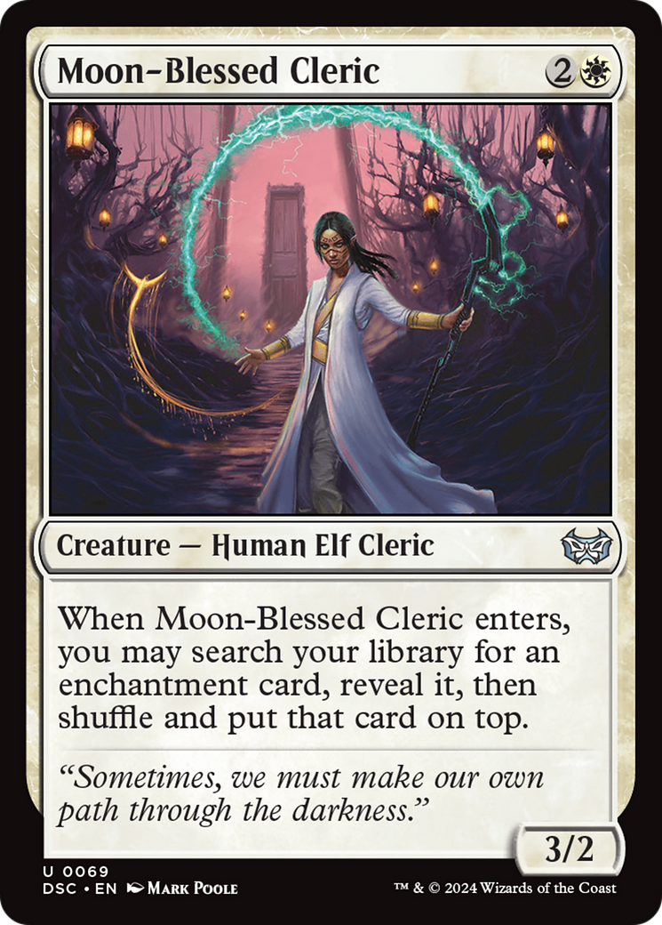 Moon-Blessed Cleric [Duskmourn: House of Horror Commander] | Jomio and Rueliete's Cards and Comics