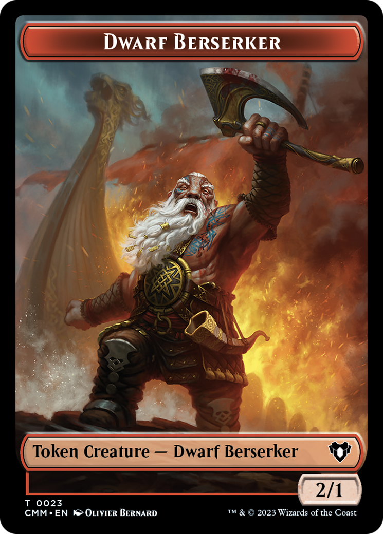 Dwarf Berserker Token [Commander Masters Tokens] | Jomio and Rueliete's Cards and Comics