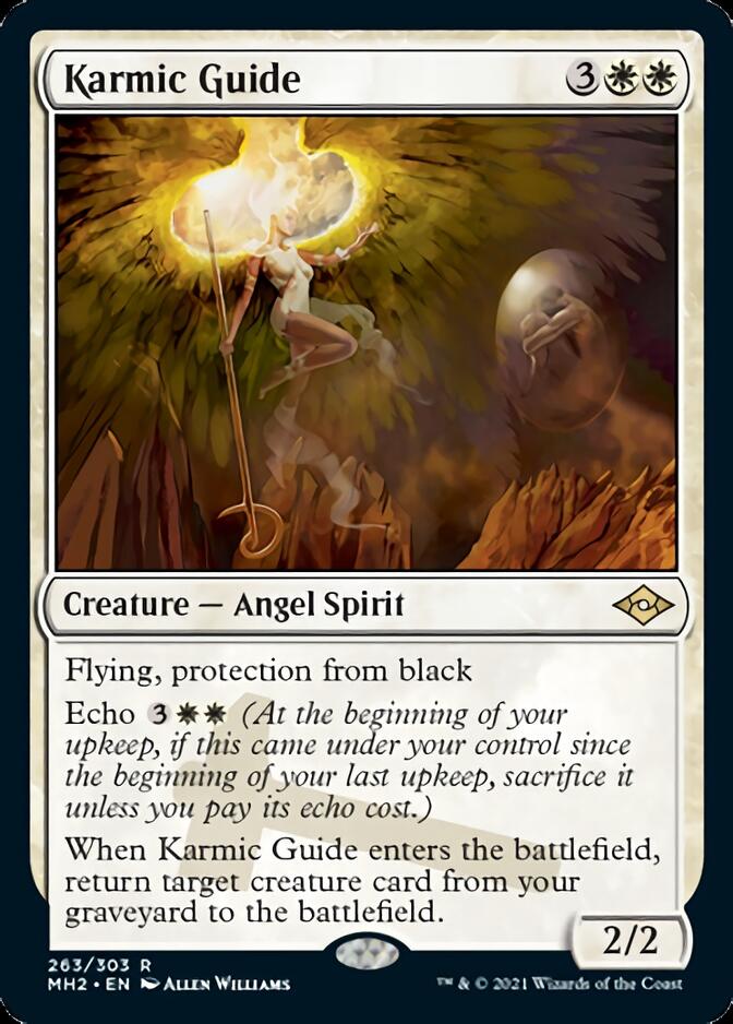Karmic Guide (Foil Etched) [Modern Horizons 2] | Jomio and Rueliete's Cards and Comics