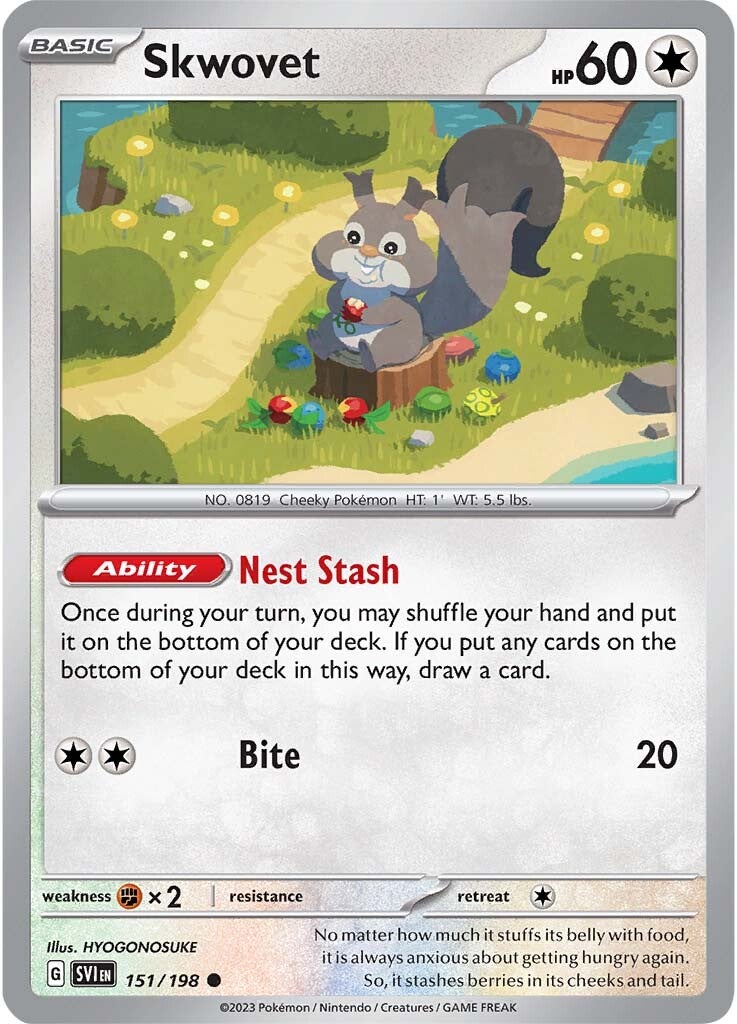 Skwovet (151/198) [Scarlet & Violet: Base Set] | Jomio and Rueliete's Cards and Comics