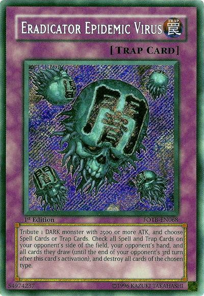 Eradicator Epidemic Virus [FOTB-EN068] Secret Rare | Jomio and Rueliete's Cards and Comics