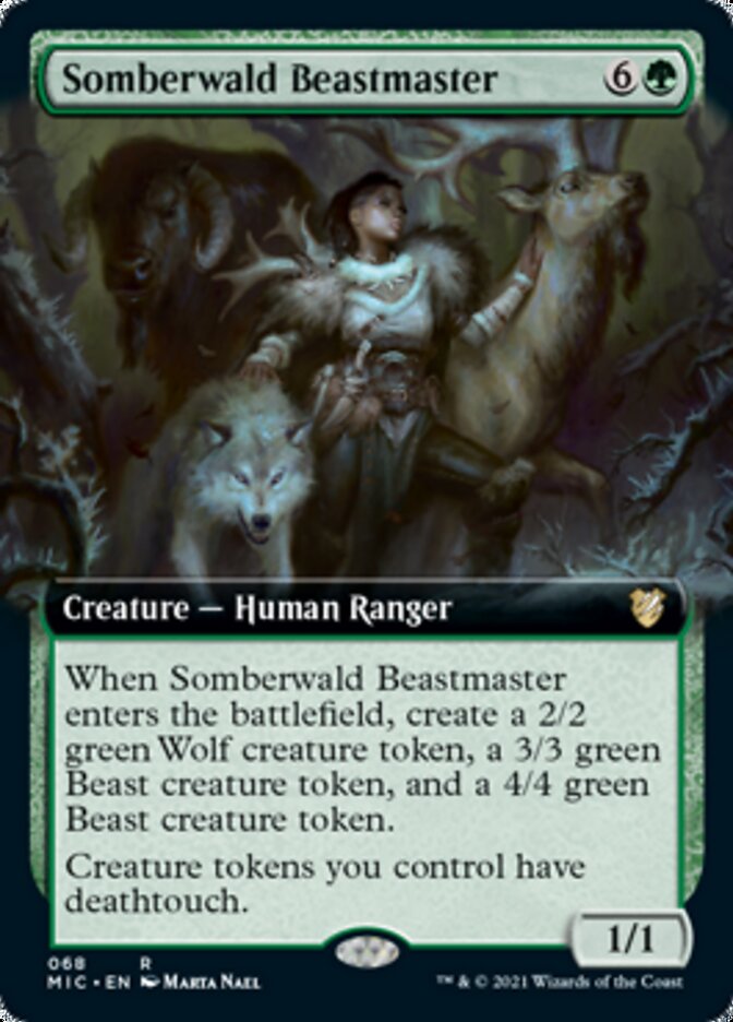 Somberwald Beastmaster (Extended Art) [Innistrad: Midnight Hunt Commander] | Jomio and Rueliete's Cards and Comics
