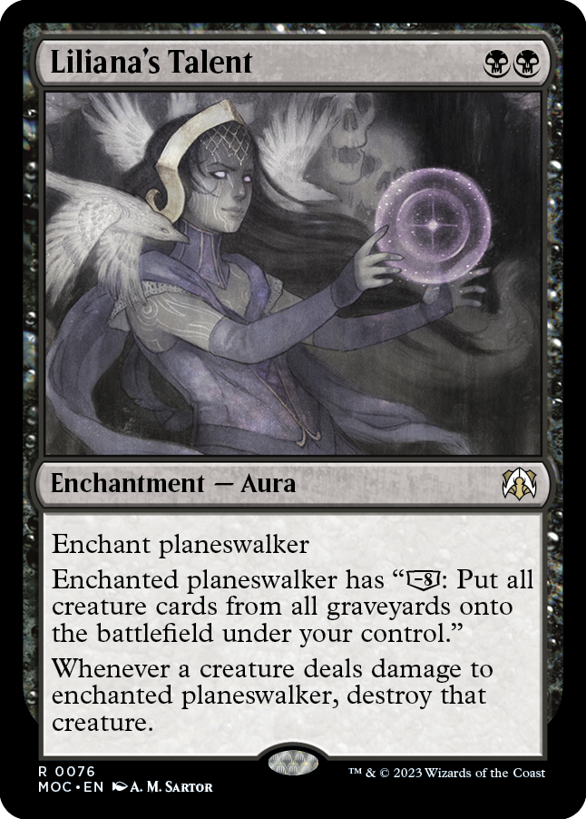 Liliana's Talent [March of the Machine Commander] | Jomio and Rueliete's Cards and Comics