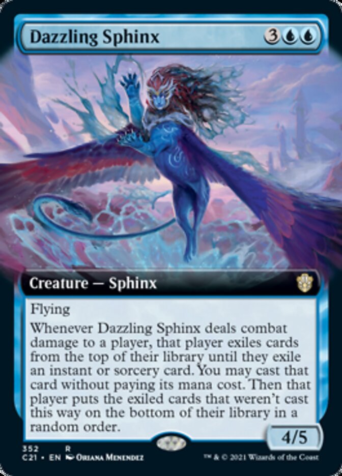 Dazzling Sphinx (Extended Art) [Commander 2021] | Jomio and Rueliete's Cards and Comics