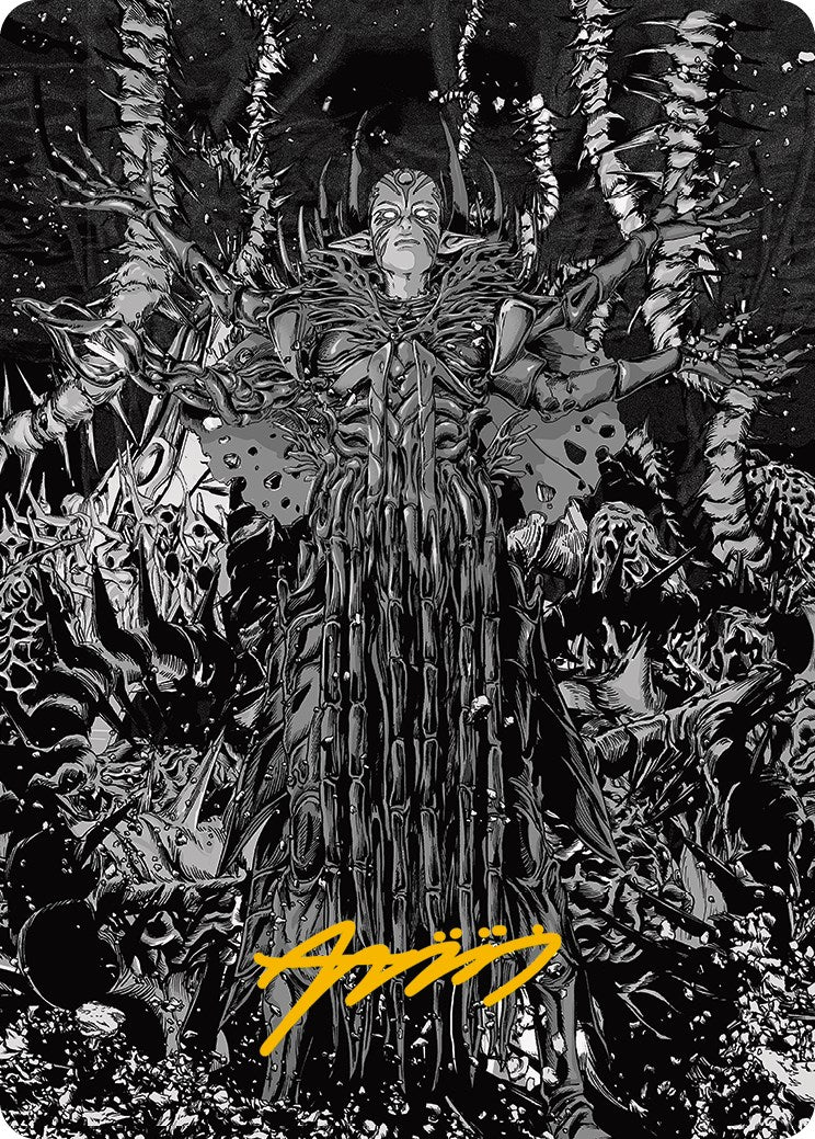 Nissa, Ascended Animist Art Card (Gold-Stamped Signature) [Phyrexia: All Will Be One Art Series] | Jomio and Rueliete's Cards and Comics