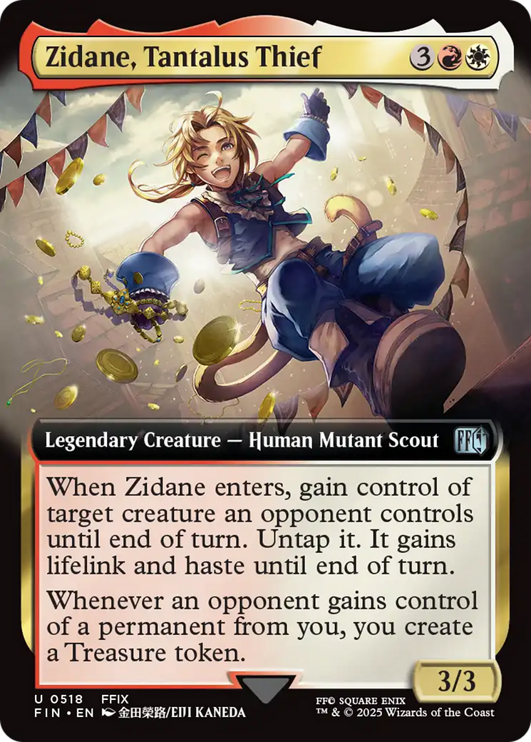 Zidane, Tantalus Thief (Extended Art) [FINAL FANTASY] | Jomio and Rueliete's Cards and Comics