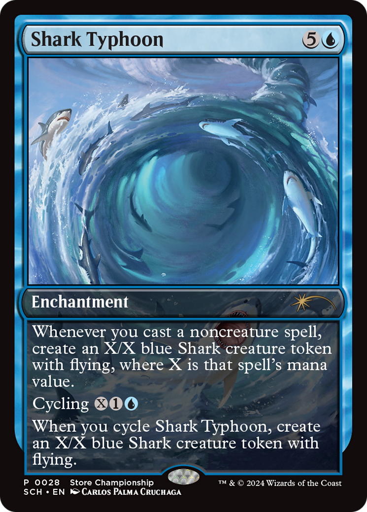 Shark Typhoon (Store Championship) [Bloomburrow Promos] | Jomio and Rueliete's Cards and Comics