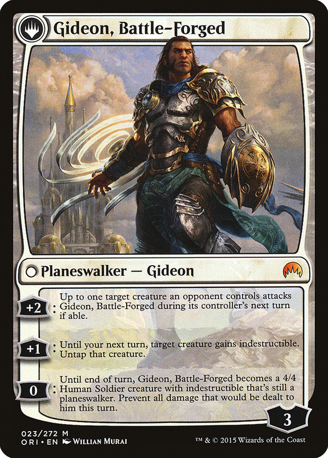 Kytheon, Hero of Akros // Gideon, Battle-Forged [Magic Origins] | Jomio and Rueliete's Cards and Comics