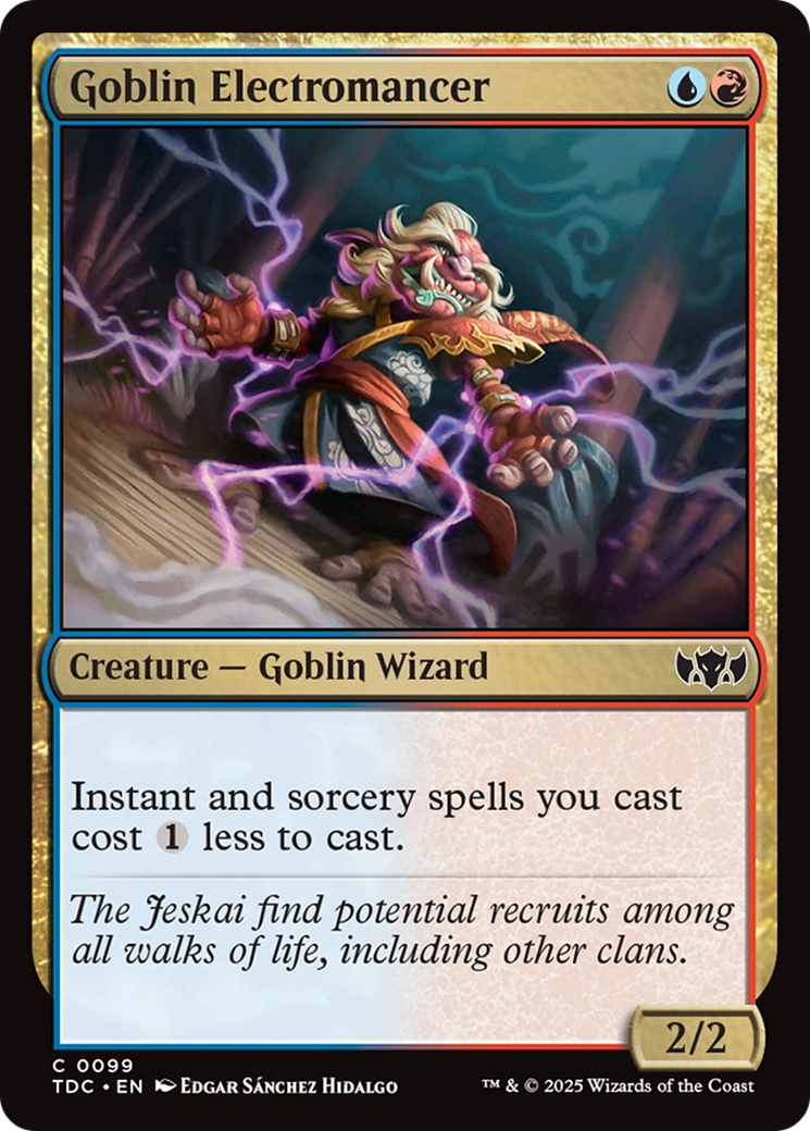 Goblin Electromancer [Tarkir: Dragonstorm Commander] | Jomio and Rueliete's Cards and Comics