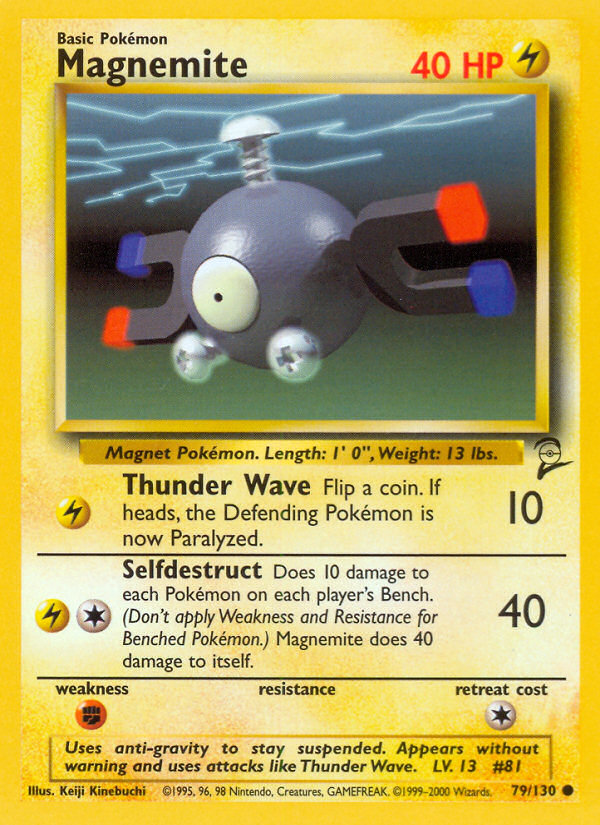 Magnemite (79/130) [Base Set 2] | Jomio and Rueliete's Cards and Comics