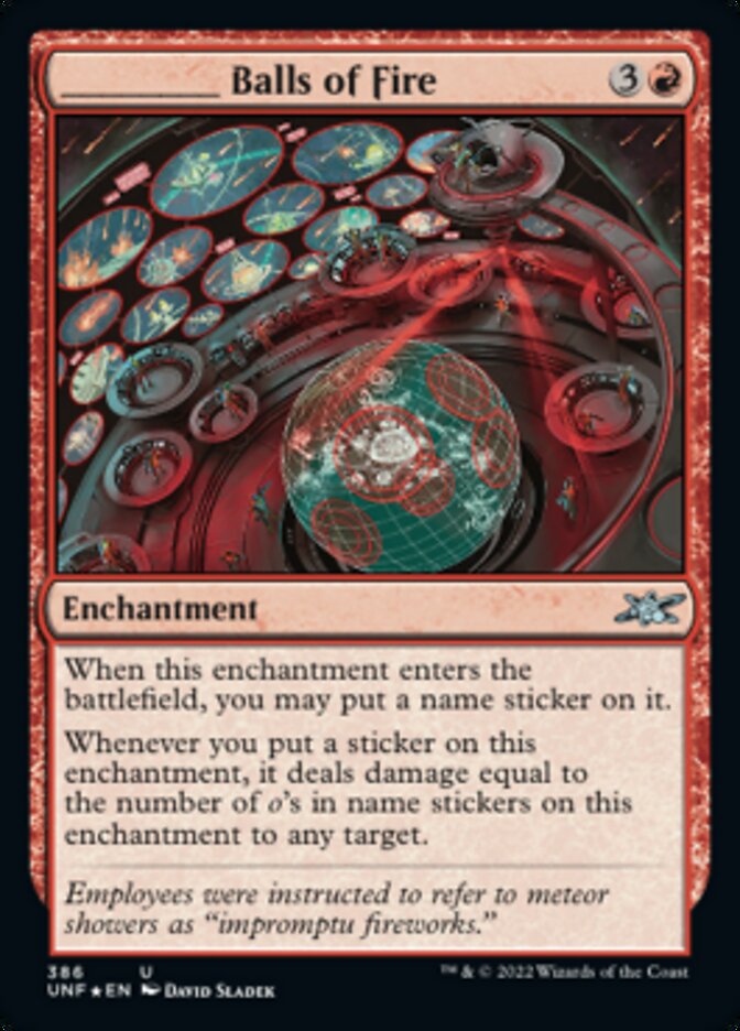 _____ Balls of Fire (Galaxy Foil) [Unfinity] | Jomio and Rueliete's Cards and Comics