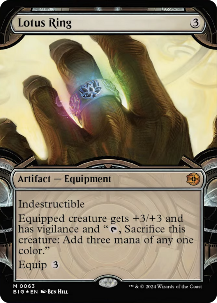 Lotus Ring (Showcase) (Raised Foil) [Outlaws of Thunder Junction: The Big Score] | Jomio and Rueliete's Cards and Comics
