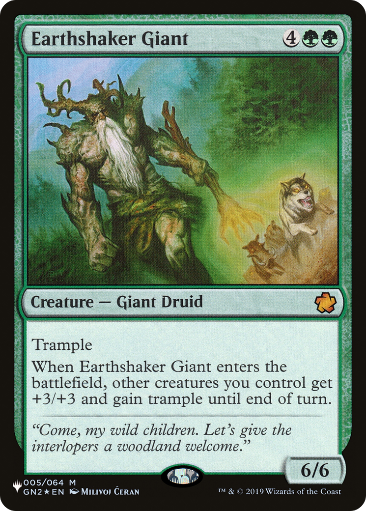 Earthshaker Giant [The List] | Jomio and Rueliete's Cards and Comics