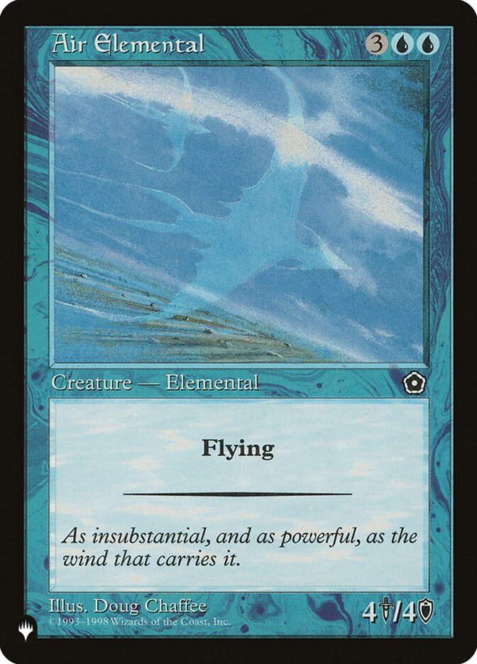 Air Elemental [The List] | Jomio and Rueliete's Cards and Comics