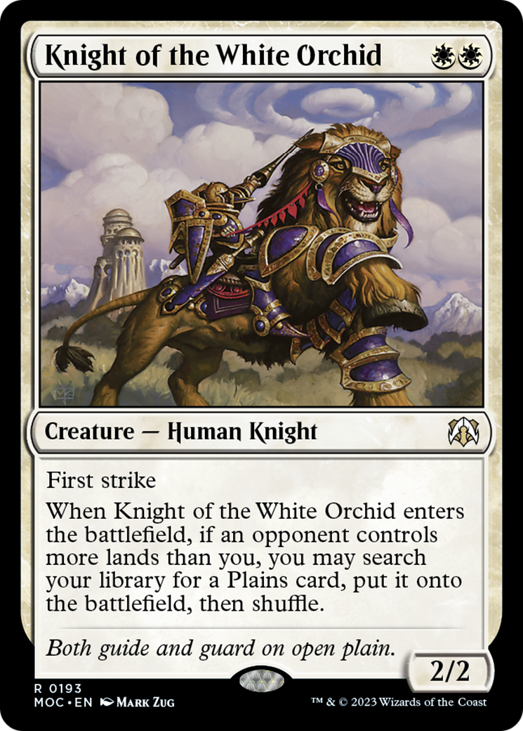 Knight of the White Orchid [March of the Machine Commander] | Jomio and Rueliete's Cards and Comics