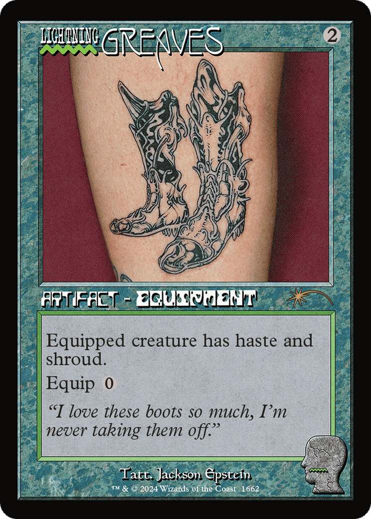 Lightning Greaves (1662) (Rainbow Foil) [Secret Lair Drop Series] | Jomio and Rueliete's Cards and Comics