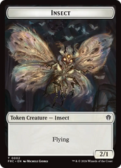 Insect // Rogue Double-Sided Token [Reality Fracture Commander Tokens] | Jomio and Rueliete's Cards and Comics
