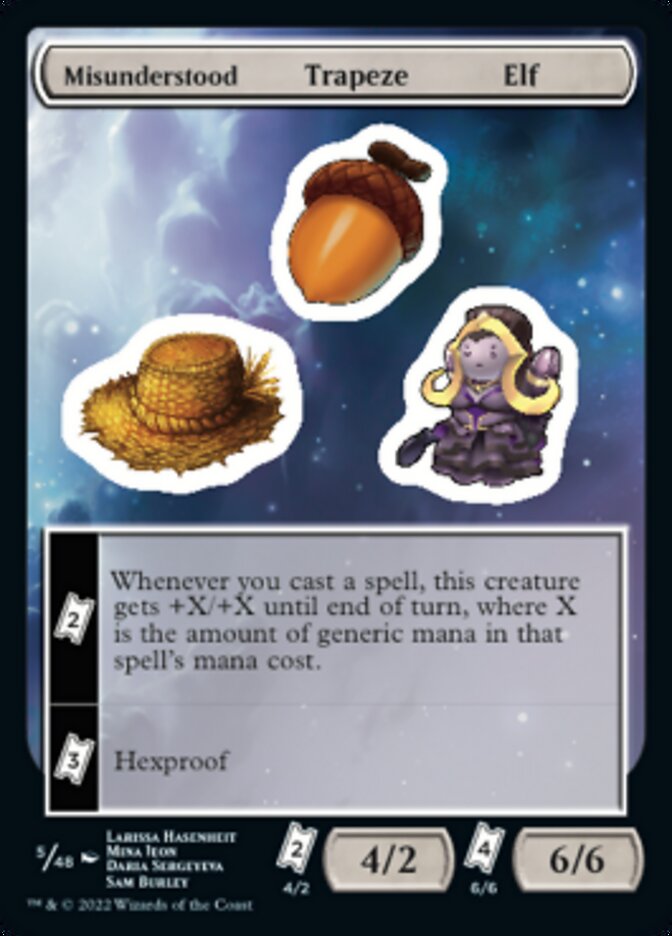 Misunderstood Trapeze Elf [Unfinity Stickers] | Jomio and Rueliete's Cards and Comics