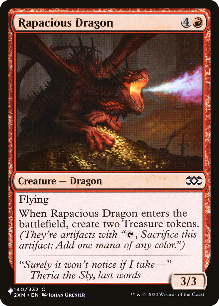 Rapacious Dragon [The List] | Jomio and Rueliete's Cards and Comics