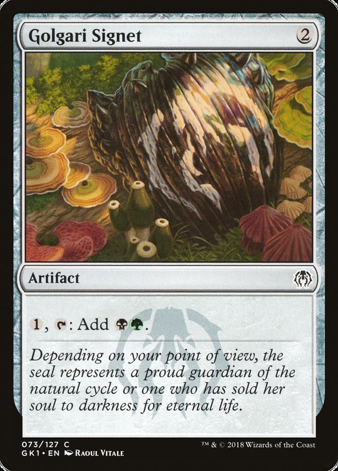 Golgari Signet [Guilds of Ravnica Guild Kit] | Jomio and Rueliete's Cards and Comics