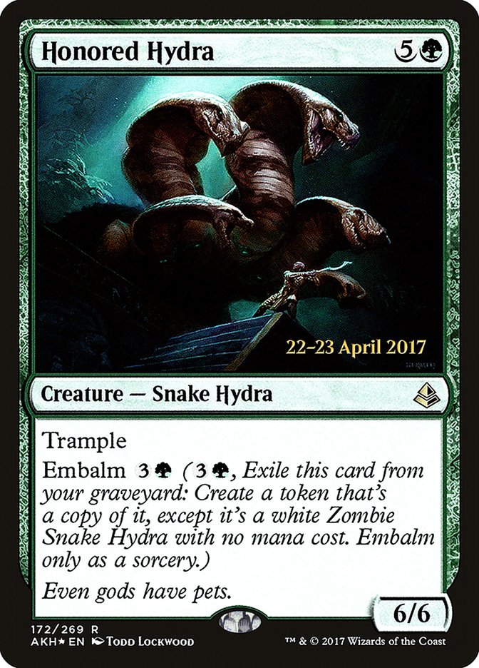 Honored Hydra [Amonkhet Prerelease Promos] | Jomio and Rueliete's Cards and Comics