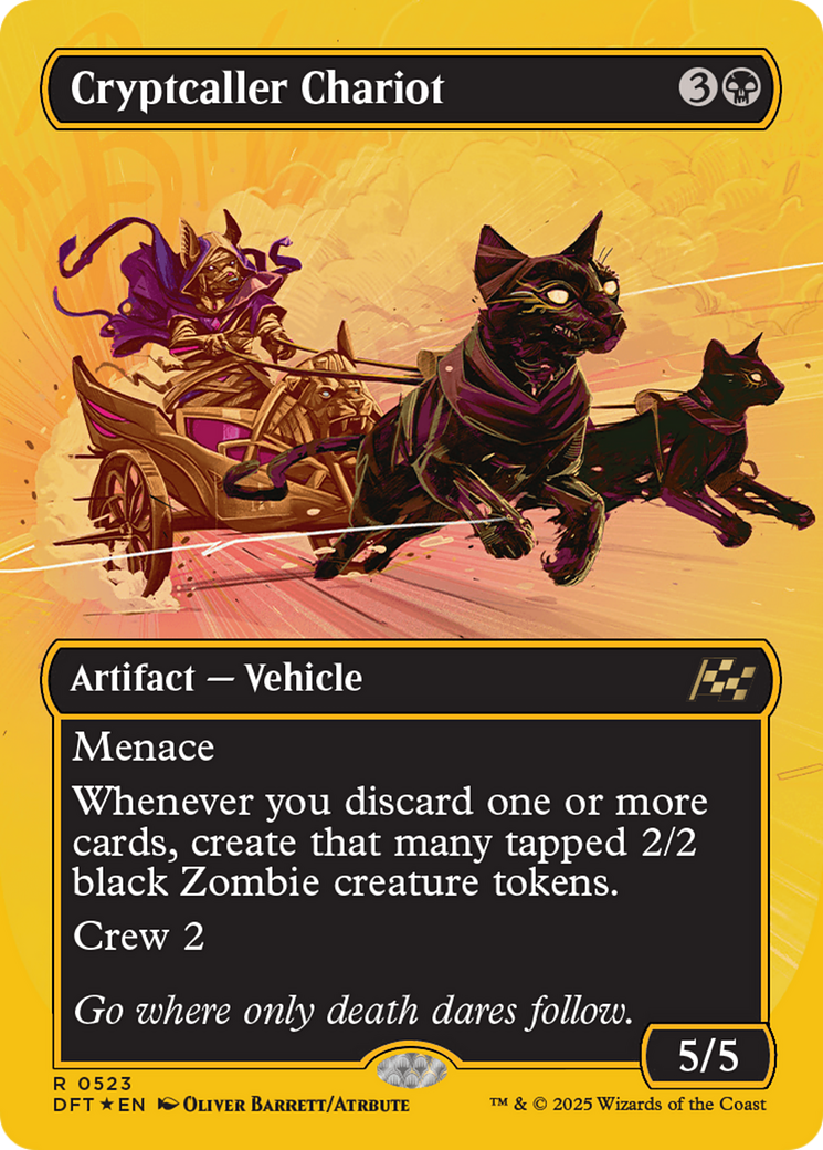 Cryptcaller Chariot (Borderless) (First-Place Foil) [Aetherdrift] | Jomio and Rueliete's Cards and Comics