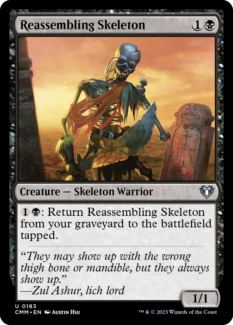 Reassembling Skeleton [Commander Masters] | Jomio and Rueliete's Cards and Comics