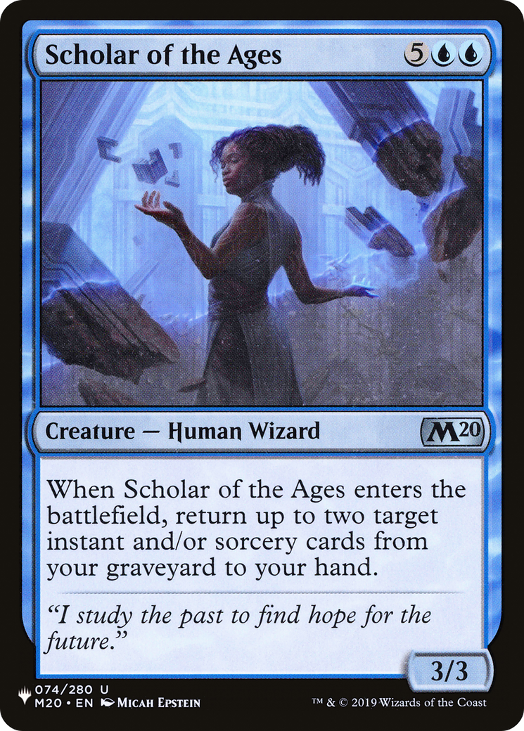 Scholar of the Ages [The List] | Jomio and Rueliete's Cards and Comics