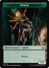 Insect (0012) // Spider Double-Sided Token [Duskmourn: House of Horror Commander Tokens] | Jomio and Rueliete's Cards and Comics
