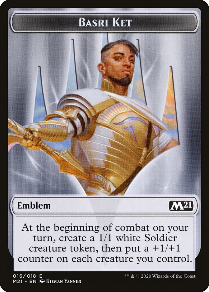 Basri Ket Emblem [Core Set 2021 Tokens] | Jomio and Rueliete's Cards and Comics
