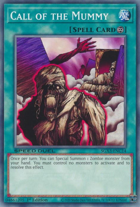 Call of the Mummy [SGX3-ENC14] Common | Jomio and Rueliete's Cards and Comics