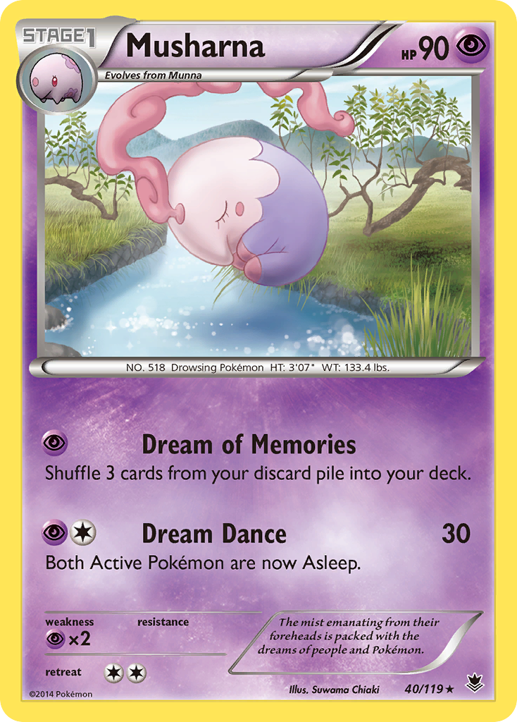 Musharna (40/119) [XY: Phantom Forces] | Jomio and Rueliete's Cards and Comics